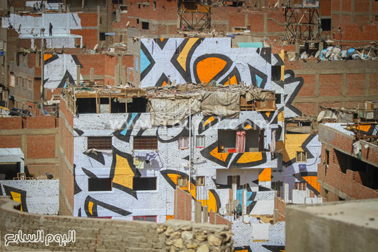 فن الجرافيتى، مصمم الجرافيتى العالمى السيد، منشاة ناصر، اية قبطية (2)