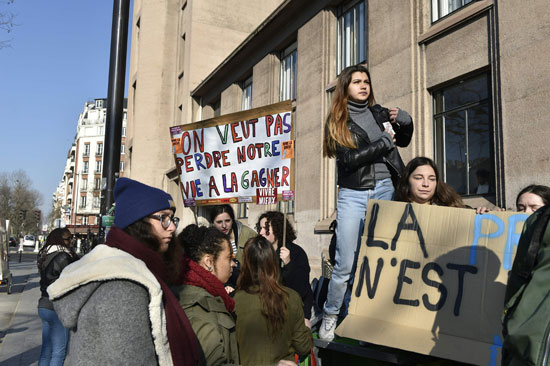 مظاهرات فرنسا طلاب فرنسا قانون العمل (4)