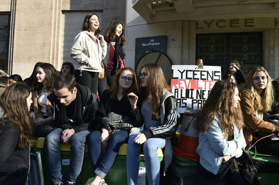 مظاهرات فرنسا طلاب فرنسا قانون العمل (8)