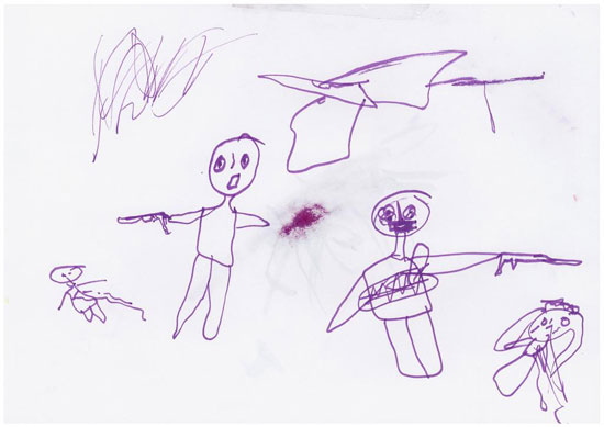-أطفال-سوريا-يعبرون-عن-مأساة-الحرب-فى-رسوم-فنية-(1)
