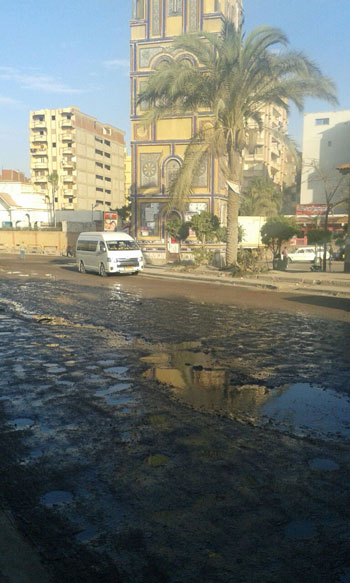 تراكم مياه الأمطار فى شوارع العجمى  (1)