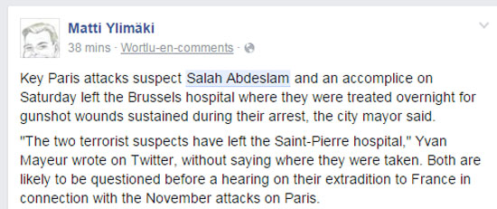 Salah abdeslam تريند على فيس بوك (3)
