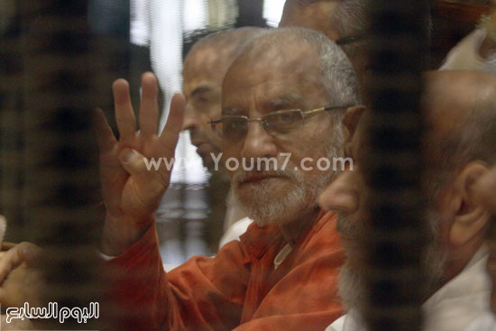 محاكمة محمد بديع  المرشد قضية أحداث الإسماعيلية (2)