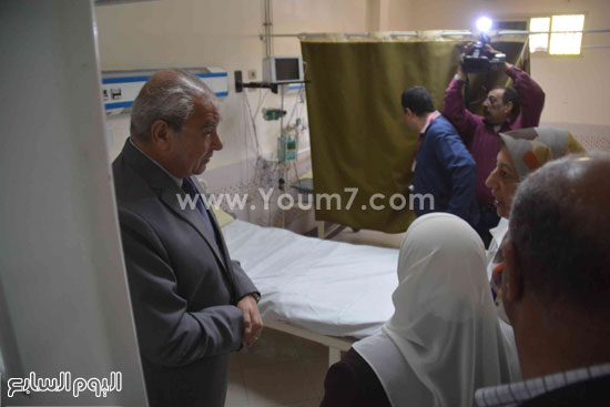 اللواء طارق نصر محافظ المنيا- مستشفى مطاى المركزى- (2)