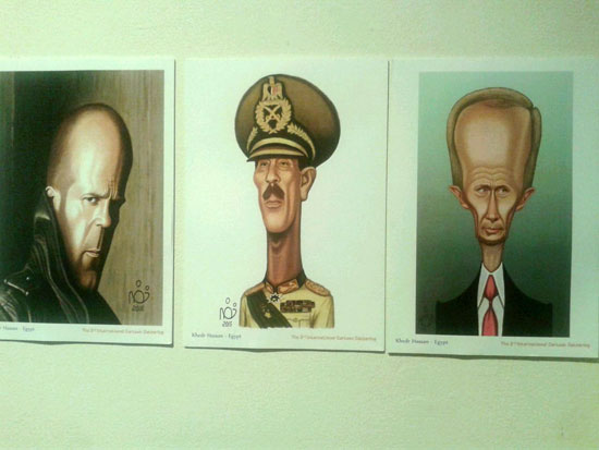 ملتقى الكاريكاتير الدولى للفنون، ملتقى الكاريكاتير للفنون، الرئيس الروسى بوتن، فيس بوك، نجوم الكرة المصرية ،اخبار الثقافة، اخبار الاثار  (2)