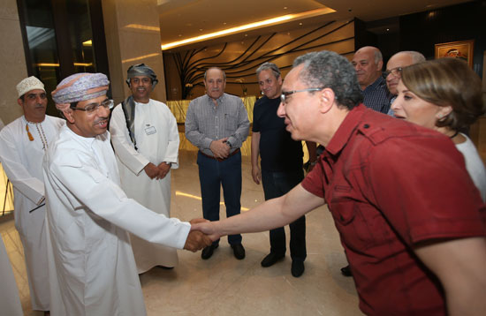  وزير الإعلام العمانى يلتقى ضيوف مهرجان مسقط  (1)