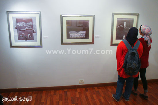 معرض صبرى منصور المعرض الاستعادى الفن التشكيلى (1)