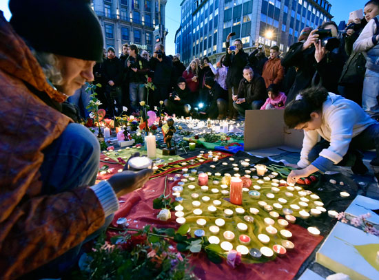 تفجيرات بروكسل بلجيكا تأبين ضحايا الارهاب  (25)