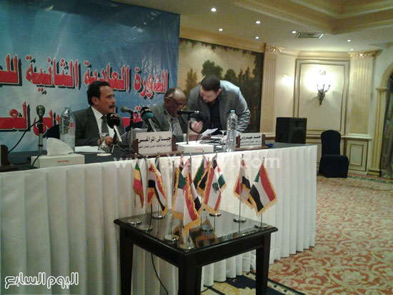 جانب من مؤتمر الاتحاد العربى لنقابات عمال النقل (1)