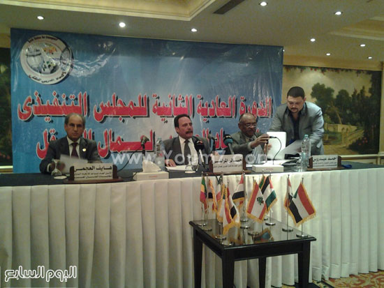 جانب من مؤتمر الاتحاد العربى لنقابات عمال النقل (4)