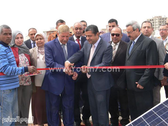 افتتاح محطة للطاقة الشمسية بديوان عام محافظة الإسماعيلية (5)