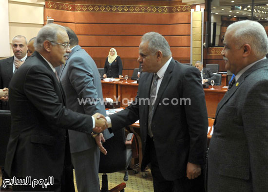  شريف إسماعيل رئيس الوزراء يستقبل نواب المنيا   (13)