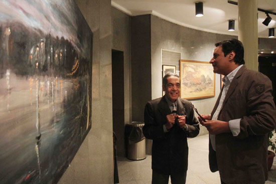 افتتاح معرض خطوط مهاجرة للفنان جبرائيل فوزى بدار الأوبرا (12)
