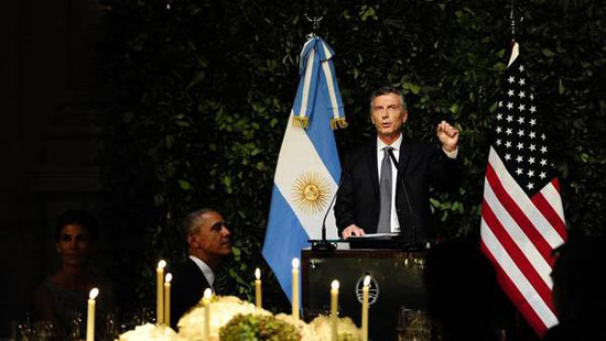 الرئيس الامريكى باراك أوباما والرئيس الارجنتينى ماوريثيو ماكرى (5)