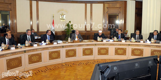 اجتماع مجلس الوزراء حكومة شريف اسماعيل الوزراء الجدد (43)