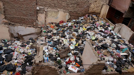 القمامة تحاصر كتلة سكنية فى شارع البداروة بكفر الشيخ (4)
