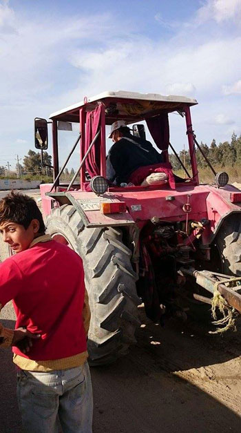 إلقاء المخلفات بالطريق العام بالبحيرة (1)