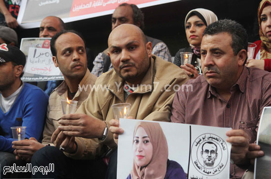 وقفة إحياء الذكرى الثانية للشهيدة الصحفية ميادة أشرف نقابة الصحفيين (10)
