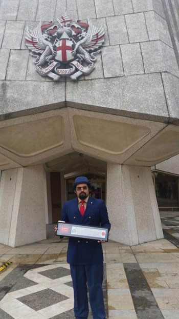 حكومة تميم، خالد الهيل، تكريم خالد الهيل، لندن (1)