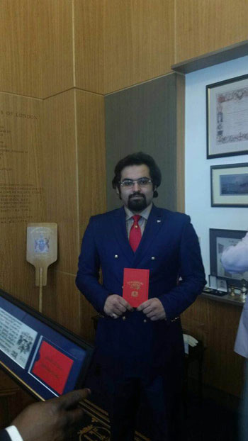 حكومة تميم، خالد الهيل، تكريم خالد الهيل، لندن (3)