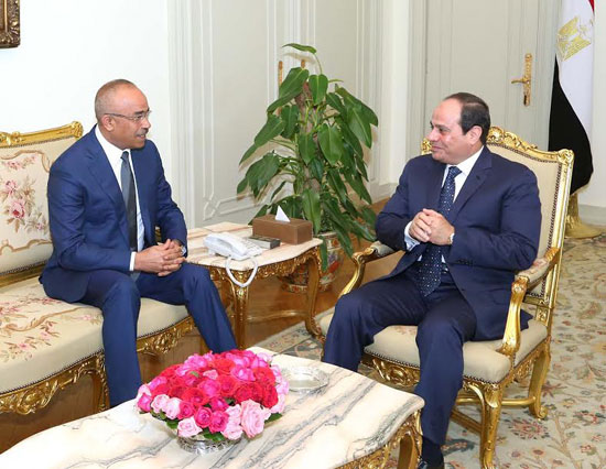 الرئيس عبد الفتاح السيسي و نور الدين بدوي وزير داخلية الجزائر