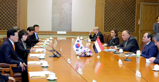 السيسى ورئيس البرلمان الكورى (2)