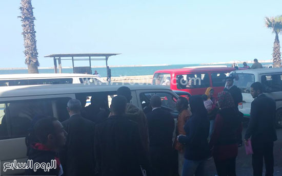 ازدحام بوسط الإسكندرية بسبب إضراب سائقى النقل العام  (2)