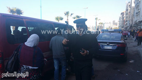 ازدحام بوسط الإسكندرية بسبب إضراب سائقى النقل العام  (3)
