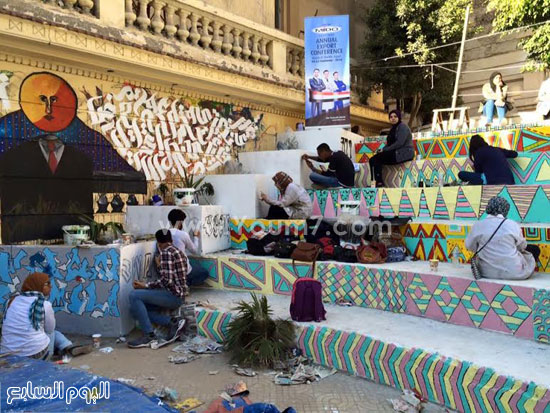 بالصور..&quot;خلى فنون جميلة&quot; فعالية دشنها طلاب جامعة الإسكندرية لتطوير