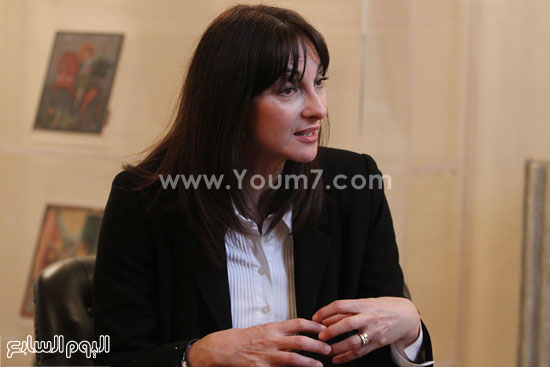 إيلينا كونتورا وزيرة السياحة اليونانية ومحررة اليوم السابع (7)