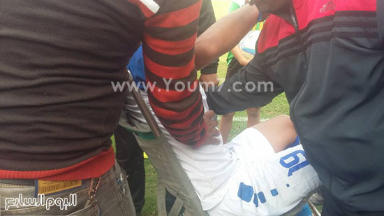 أصابة خطيرة، فريق اسوان ، محمد فوزى مهاجم أسوان (2)
