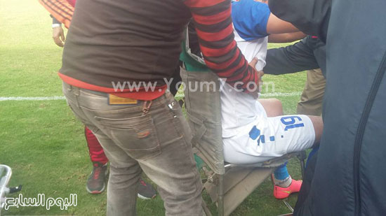 أصابة خطيرة، فريق اسوان ، محمد فوزى مهاجم أسوان (3)