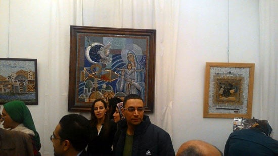 معرض فنى بجاليرى لمسات بعنوان مصرية بالموزايك (5)
