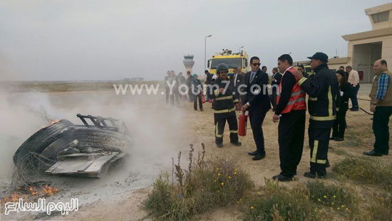 مطار برج العرب الدولى ينظم دورة تدريبية فى أعمال الحماية المدنية (4)