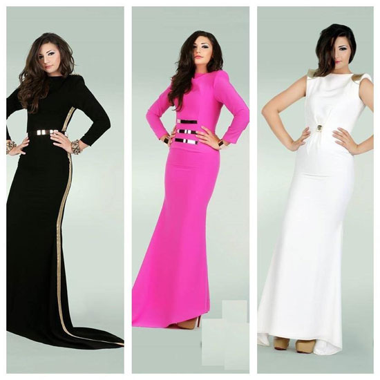 مجموعة من ألوان الفساتين المميزة  -اليوم السابع -4 -2015