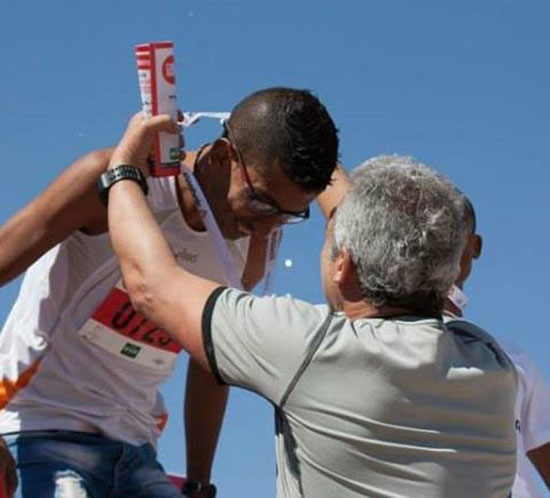 محمد ربيع صاحب المركز الأول فى نصف ماراثون القاهرة 2014 جرى ٢١ كم فى ساعة وعشر دقائق -اليوم السابع -4 -2015