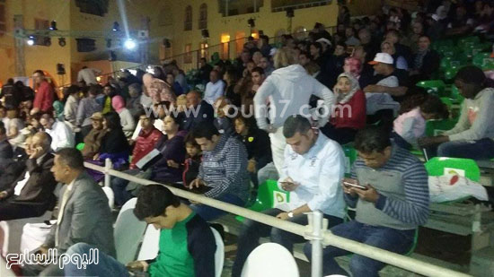 	أعلام مصر تُزين مدرجات بطولة الإسكواش -اليوم السابع -4 -2015