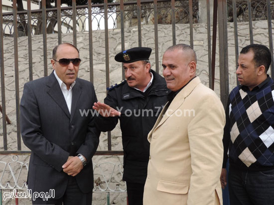 اللواء سيد جاد الحق مع قوات الأمن  -اليوم السابع -4 -2015