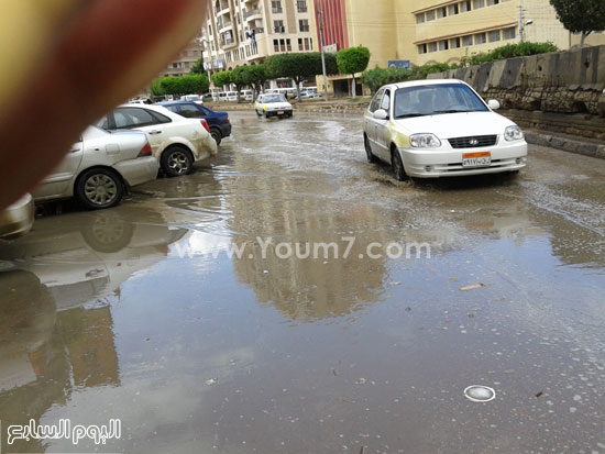 شوارع كفر الشيخ تتحول لبرك -اليوم السابع -4 -2015