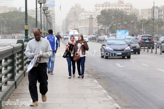  استمرار سقوط الأمطار الخفيفة منذ صباح اليوم  -اليوم السابع -4 -2015