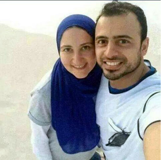 سيلفى يجمع مصطفى حسنى وزوجته-  اليوم السابع -4 -2015