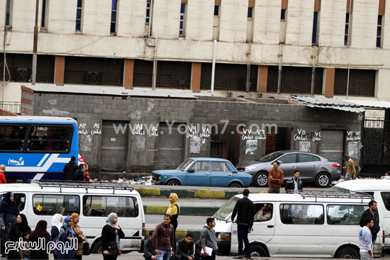 	الباكيات التى خصصتها محافظة الجيزة للباعة مهجورة-  اليوم السابع -4 -2015