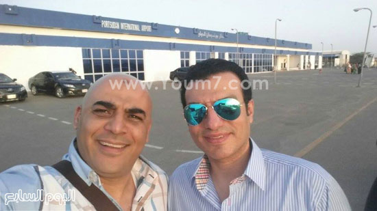 	إيهاب توفيق بالمطار -  اليوم السابع -4 -2015