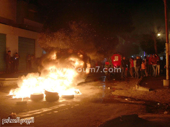 	حريق بمنطقة المحطة الجديدة لدمى اللنبى -اليوم السابع -4 -2015