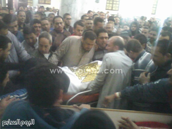جنازة الشهيد الملازم أول أحمد راضى بالقليوبية -اليوم السابع -4 -2015
