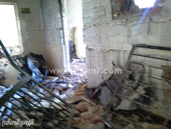 التفجيرات اثرت على المبنى  -اليوم السابع -4 -2015