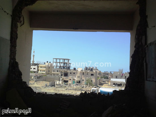 اضرار تظهر بالمنطقة المحيطة للقسم  -اليوم السابع -4 -2015