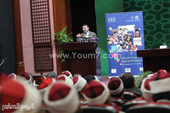  ممثل مركز الملك عبد الله للحوار بين الأديان خلال كلمته بالمؤتمر -اليوم السابع -4 -2015