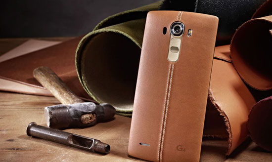  الجلد البنى يظهر فخامة هاتف LG G4 -اليوم السابع -4 -2015