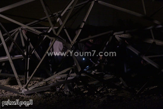 	أحد الأبراج التى تم تفجيرها على يد إرهابيين -اليوم السابع -4 -2015